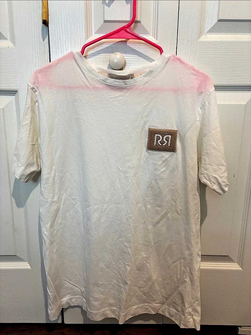 Rinascimento Short Sleeve Tee White Size Medium